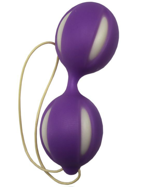 Фиолетовые вагинальные шарики - 1