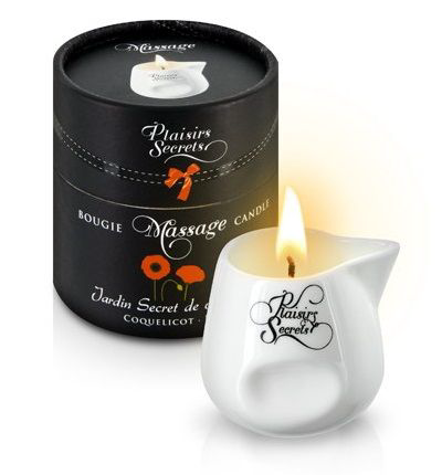 Массажная свеча с ароматом мака Jardin Secret De Provence Coquelicot - 80 мл. - 0