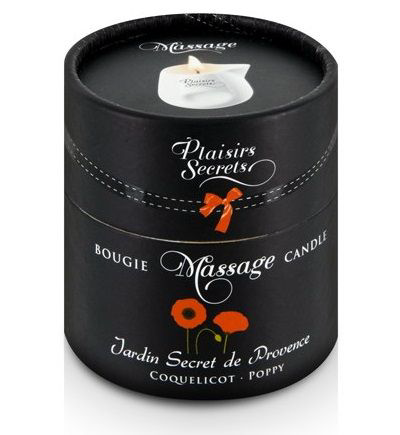 Массажная свеча с ароматом мака Jardin Secret De Provence Coquelicot - 80 мл. - 1