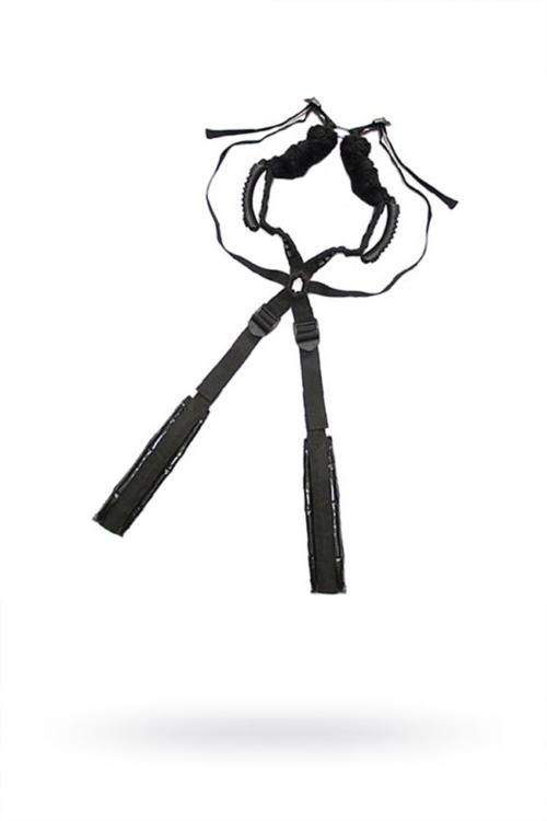 Чёрный бондажный комплект Romfun Sex Harness Bondage на сбруе - 0