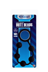 Чёрный анальные шарики MENZSTUFF BUTT BEADS - 23 см. - 1