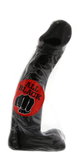 Чёрный фаллос-гигант All Black Joerg Dildo - 32 см. - 1