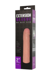 Насадка-удлинитель Extension sleeve телесного цвета - 18,5 см. - 1