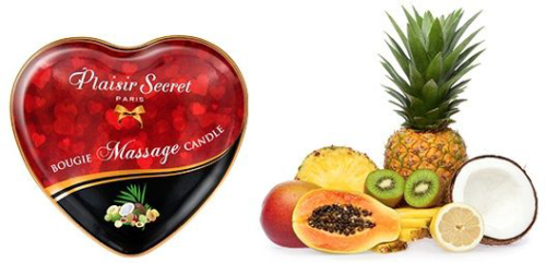 Массажная свеча с ароматом экзотических фруктов Bougie Massage Candle - 35 мл. - 1