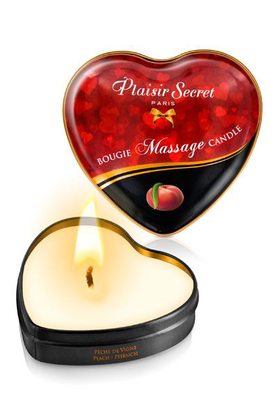 Массажная свеча с ароматом персика Bougie Massage Candle - 35 мл. - 0