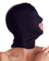 Черная закрытая маска с отверстием для рта - 1