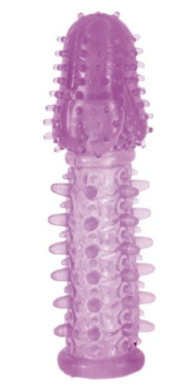 Фиолетовая насадка, удлиняющая половой член - 13,5 см. - 0