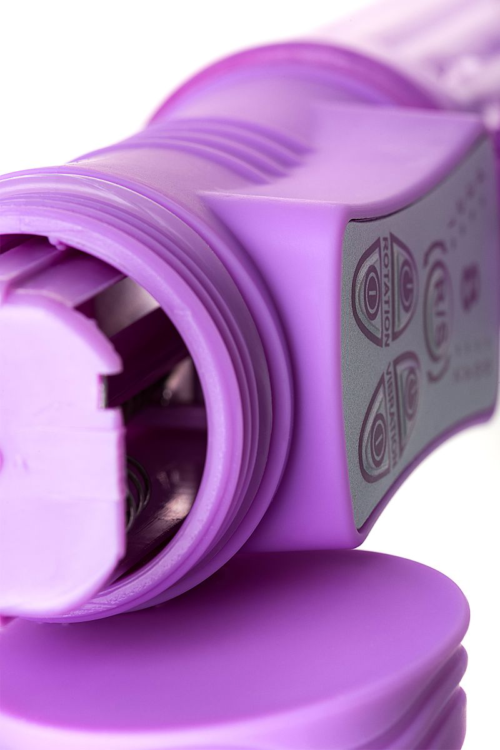Фиолетовый хай-тек вибратор High-Tech fantasy с вращением бусин - 24,5 см. - 9