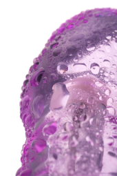Фиолетовый вибратор High-Tech fantasy с клиторальным лепестком - 21 см. - 15