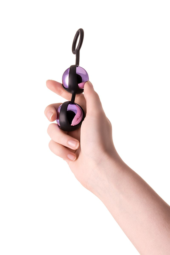 Фиолетово-черная вагинальные шарики TOYFA A-toys - 4