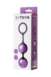 Фиолетово-черная вагинальные шарики TOYFA A-toys - 2