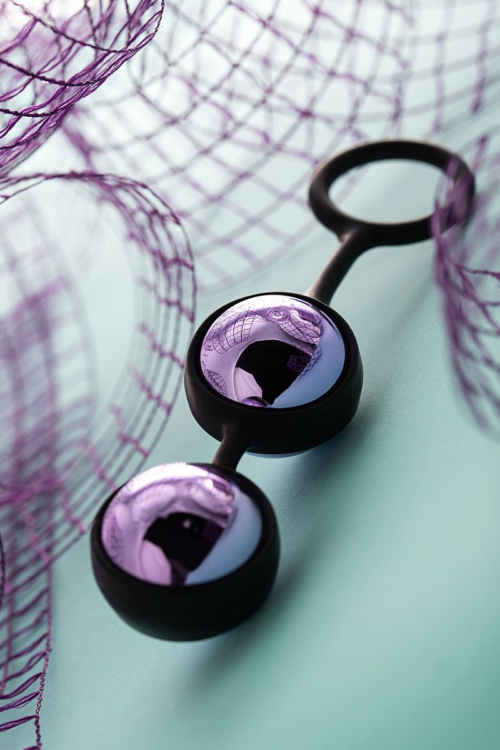 Фиолетово-черная вагинальные шарики TOYFA A-toys - 8