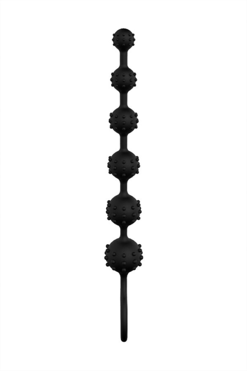 Чёрная анальная цепочка S-HANDE Toto - 22,6 см. - 3