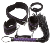 Чёрно-фиолетовый набор для бондажа Bondage Set - 0