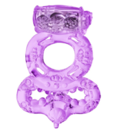 Фиолетовое виброкольцо с подхватом - 0