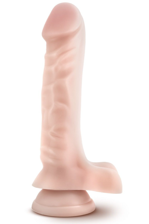 Телесный фаллоимитатор с мошонкой Dr. Skin 9 Inches Cock 1 - 22,86 см. - 0