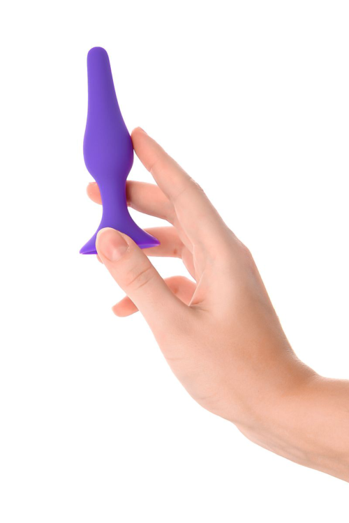 Фиолетовая анальная втулка Toyfa A-toys - 10,2 см. - 6