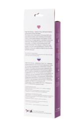 Фиолетовый хай-тек вибратор High-Tech fantasy с бусинами и отростком - 27,2 см. - 7