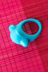 Голубое эрекционное силиконовое кольцо TOYFA A-Toys - 11