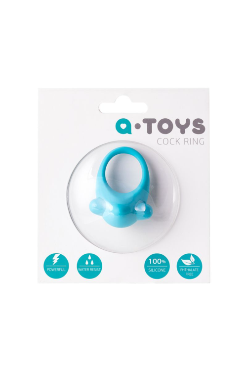 Голубое эрекционное силиконовое кольцо TOYFA A-Toys - 6