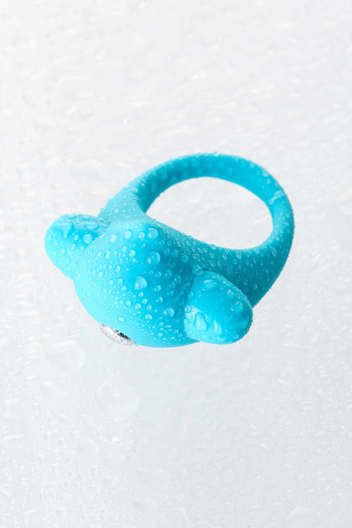 Голубое эрекционное силиконовое кольцо TOYFA A-Toys - 9