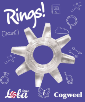 Прозрачное эрекционное кольцо Rings Cogweel - 1
