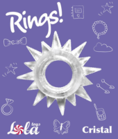 Прозрачное эрекционное кольцо Rings Cristal - 1