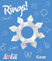Прозрачное эрекционное кольцо Rings Gear - 1