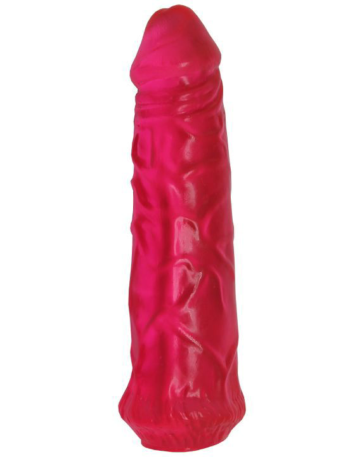 Гелевый розовый фаллоимитатор без мошонки - 17 см.