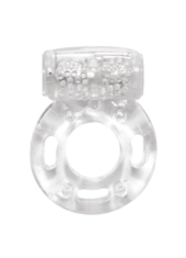 Прозрачное эрекционное кольцо с вибрацией Rings Axle-pin - 0