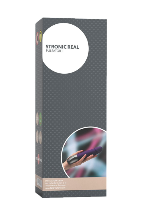 Фиолетовый пульсатор Fun Factory STRONIC REAL - 20,8 см. - 4