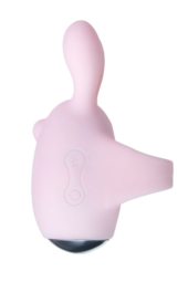 Нежно-розовый набор VITA: вибропуля и вибронасадка на палец - 6