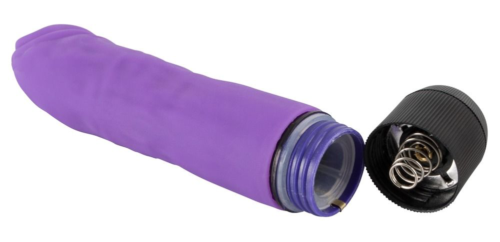 Фиолетовый вибратор с загнутым кончиком G-Spot Lover - 14,5 см. - 2