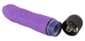 Фиолетовый вибратор-реалистик без мошонки - 14,5 см. - 2
