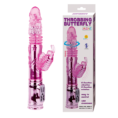 Вибратор-бабочка Throbbing Butterfly - 29,5 см. - 0