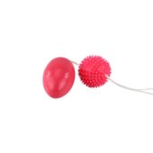 Розовые двойные анальные шарики - 1