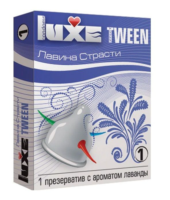 Презерватив Luxe Tween Лавина страсти с ароматом лаванды - 1 шт. - 0