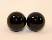 Чёрно-белые вагинальные шарики со смещенным центром тяжести - 0