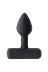 Чёрная анальная мини-вибровтулка Erotist Shaft - 7 см. - 1