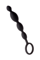 Анальная цепочка черного цвета A-toys - 19,5 см. - 1
