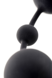 Черная анальная цепочка A-toys с шариками - 35,9 см. - 6