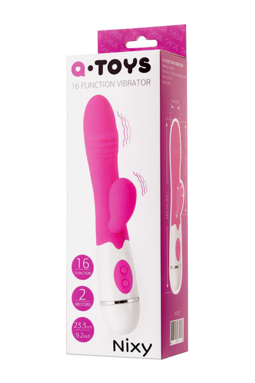Розовый вибратор A-Toys Nixy - 23 см. - 4