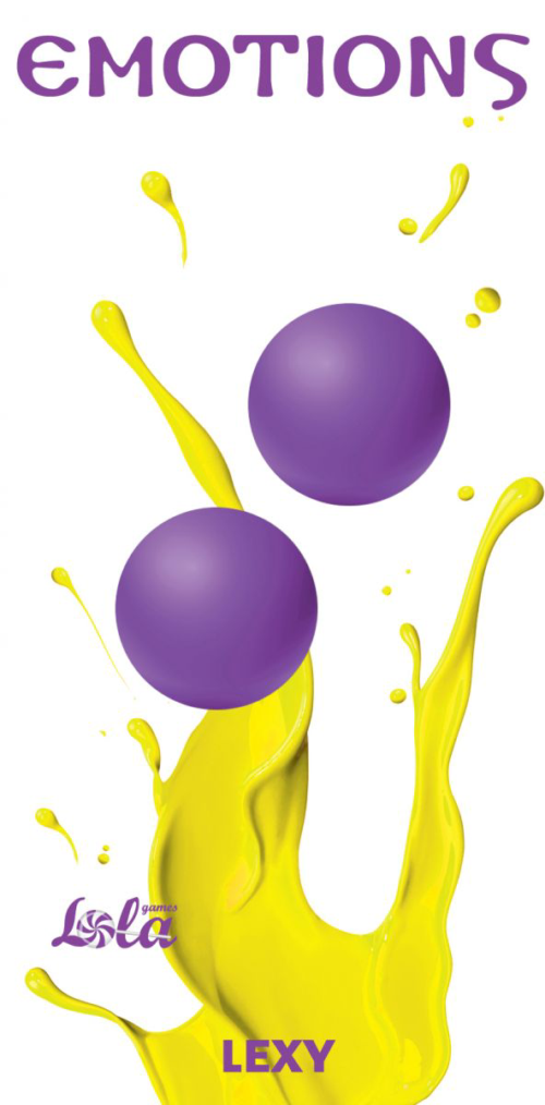 Фиолетовые вагинальные шарики без сцепки Emotions Lexy Large - 1