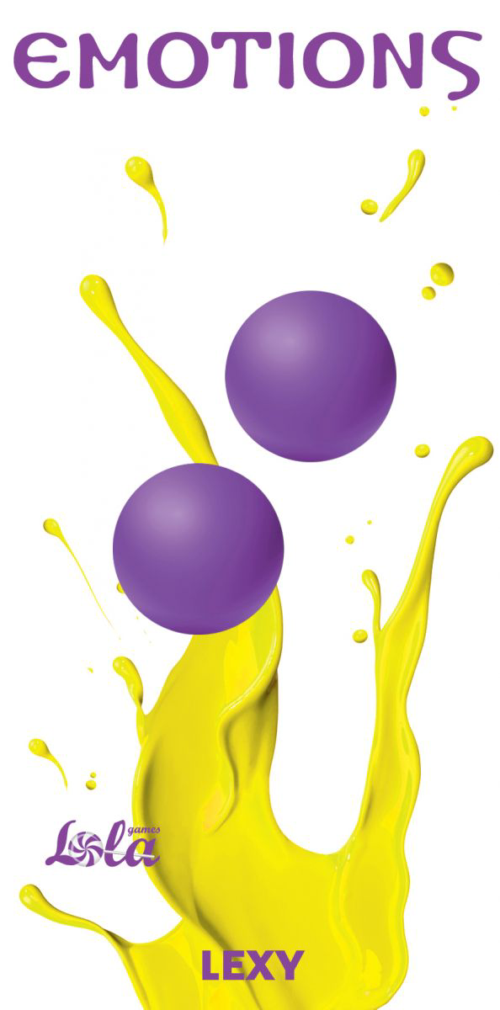 Фиолетовые вагинальные шарики без сцепки Emotions Lexy Medium - 1