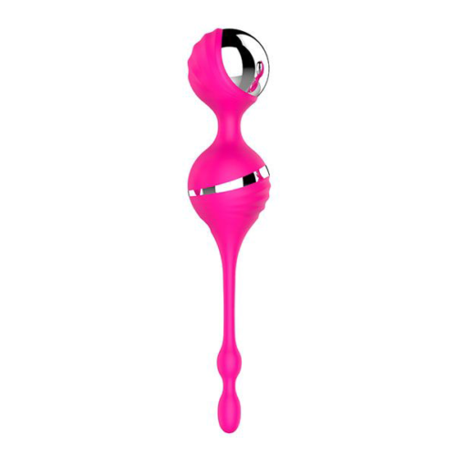 Розовый вагинальные шарики с вибрацией NAGHI NO.17 RECHARGEABLE DUO BALLS - 0