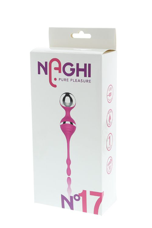 Розовый вагинальные шарики с вибрацией NAGHI NO.17 RECHARGEABLE DUO BALLS - 1