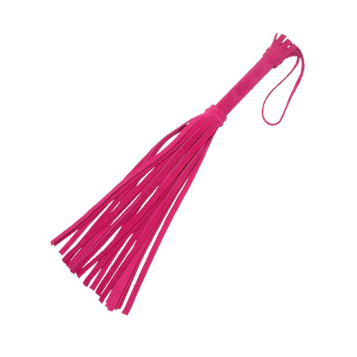Розовая мини-плеть «Королевский велюр» - 40 см. - 0