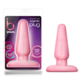 Розовая анальная пробка B Yours Medium Cosmic Plug - 11,4 см. - 1