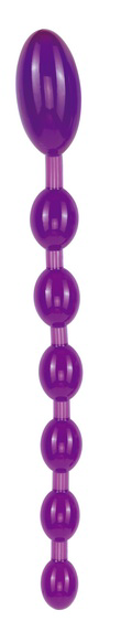 Фиолетовый анальный стимулятор - Овалы - 0