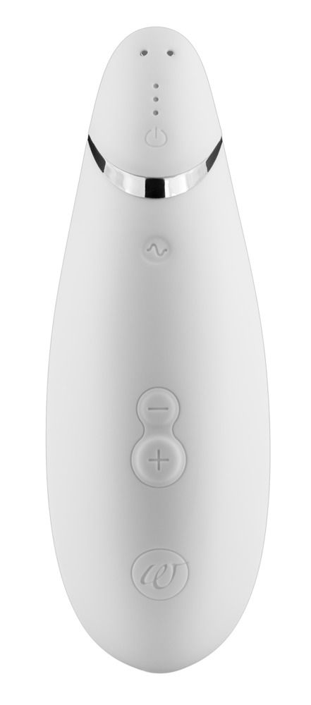 Белый бесконтактный клиторальный стимулятор Womanizer Premium - 3